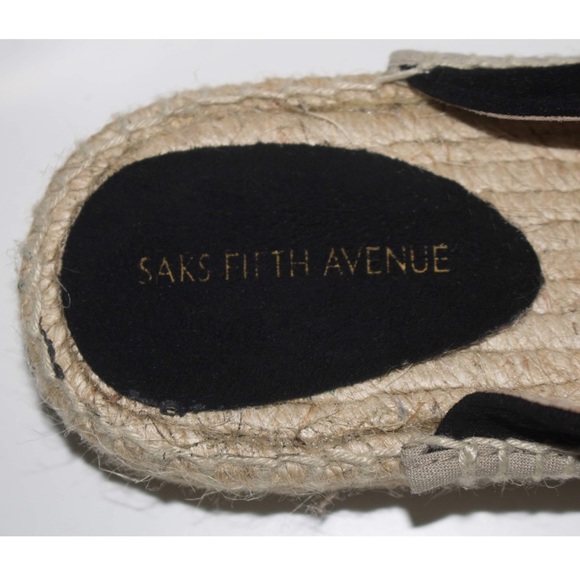 black suede mule shoes Saks Fith Avenue - Picture 3 of 4